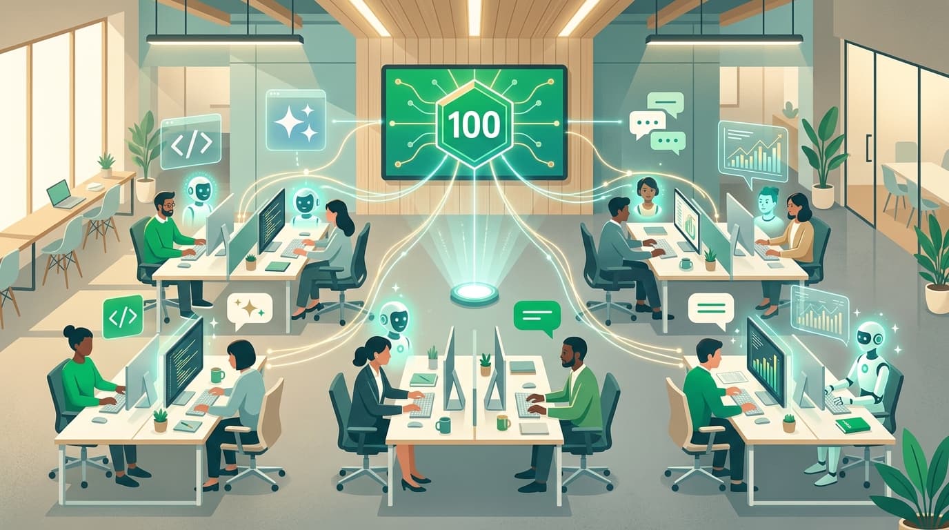 DeNA AI活用100本ノック：全社AI浸透の全体像